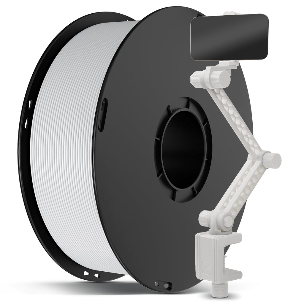 ANYCUBIC ABS Filament 1.75mm, High Strength and Toughness, 3D Printer Filament Dimensional Accuracy +/- 0.02mm, 1KG Spool (2.2 lbs), White