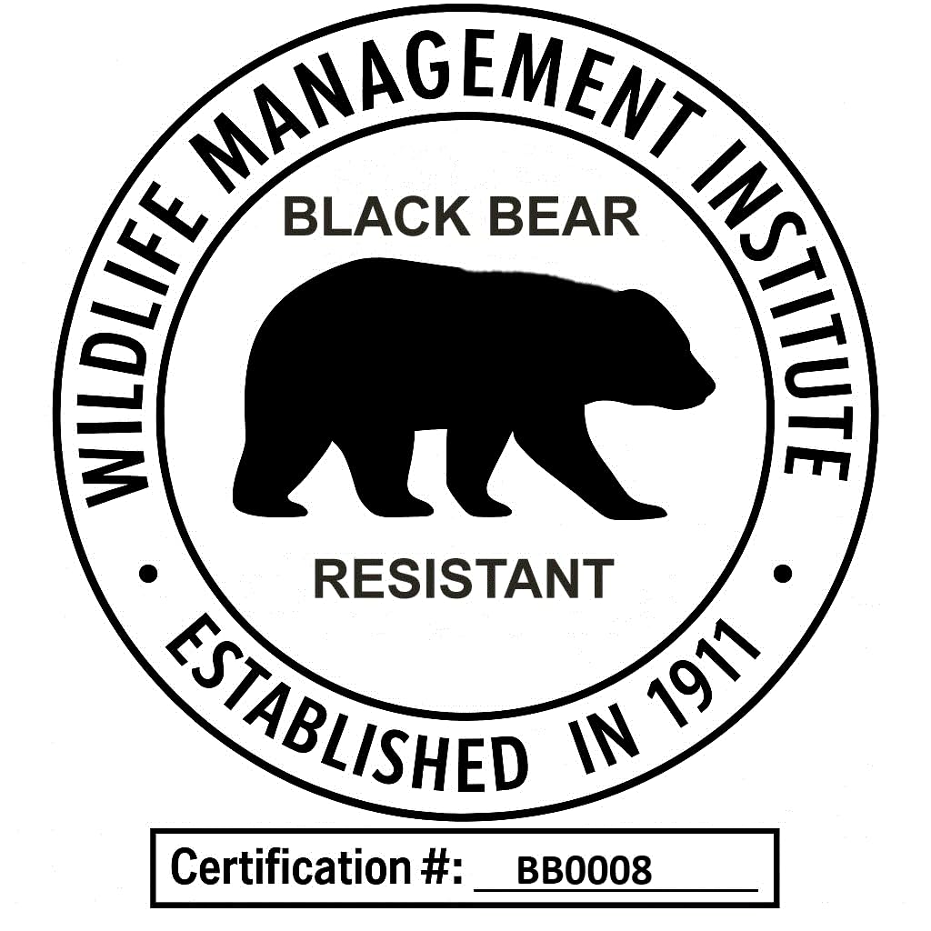 Ultimate Black Bear Trash Lock -Certified Black Bear Resistant, Patented, Animal Proof EXISTING Trash cans, Four Straps. Also Works for Wind, Raccoon, Opossum, and Other varmints/Critters