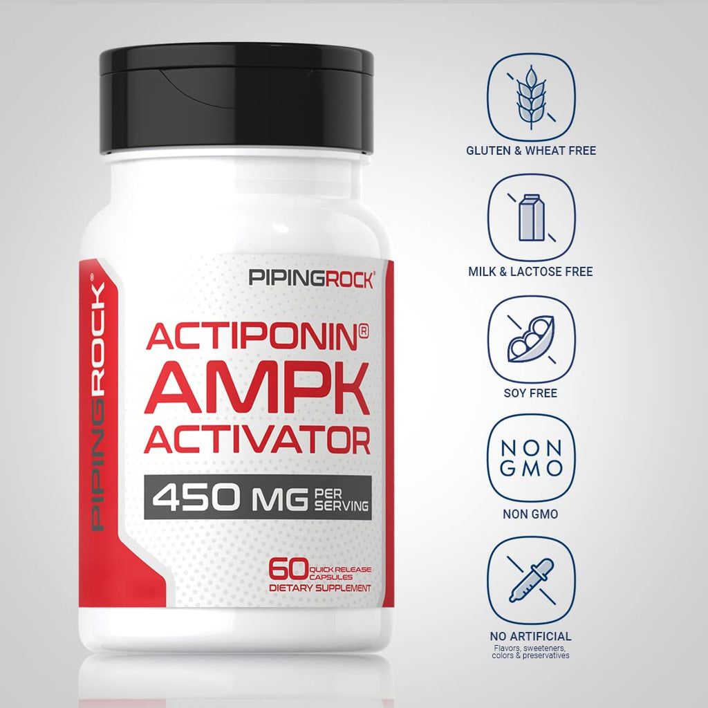 Piping Rock AMPK Metabolic Activator Supplement | 450 mg | 60 Capsules