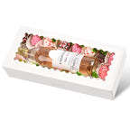 Ocmoiy 20 Pack Cookie Boxes, 16x6.5x2.5 Inch Bakery Boxes with Window, Auto-Popup Treat Box for Chocolate Covered Strawberries, Cocoa Bombs, Donuts, Muffins, Pastries