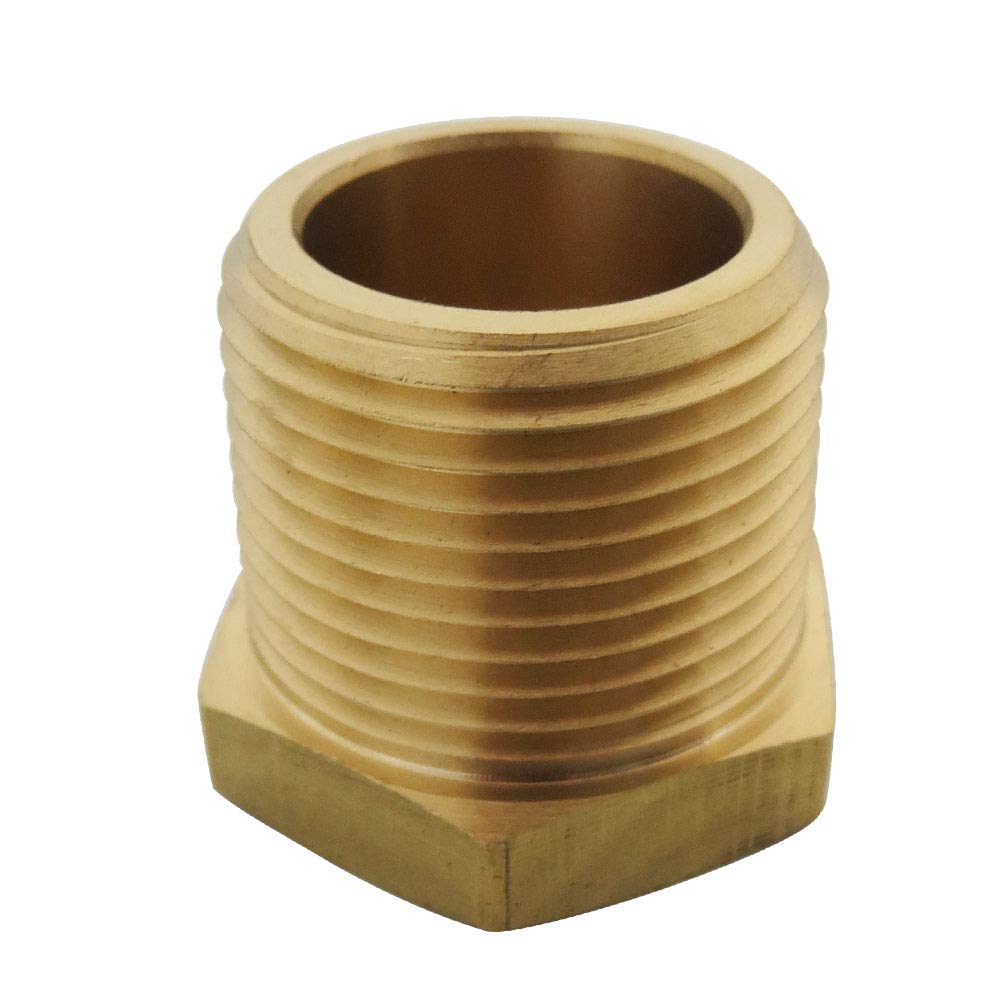 TL TOOLEGIN 3/4" NPT Male x 1/4" NPT Female Brass Bushing Reducer Reducing Pipe Adapter Fitting 5pcs 1200 PSI