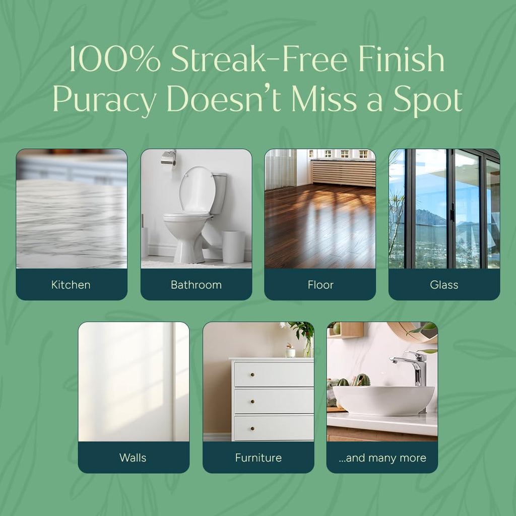 Puracy Multi-Surface Cleaner Concentrate - Plant-Powered All Purpose Cleaner - Surface Cleaner Solution As Seen on TikTok (Organic Lemongrass, 16 fl oz, 1 Pack)