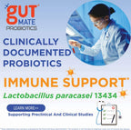 Gut Mate® Probiotics - Clinically documented Strains - 15x More Effective Than Standard Capsules- Patented BIO-Tract® Micro Pearls - Vegan, Vegetarian, Dairy-Free - Room Temp Stable
