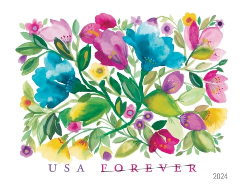 United States Postal Service Celebration Blooms (Sheet of 20) Forever Postage Stamps Scott #5849