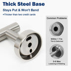 NearMoon Bathroom Toilet Paper Holder, Premium SUS304 Stainless Steel Rustproof Wall Mounted Toilet Roll Holder for Bathroom, Kitchen (2 Pack, Brushed Nickel)