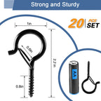 ADIIL Q Hanger Ceiling Screw Hooks for Hanging Outdoor String Light, Plants