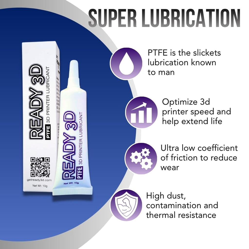 READY 3D Printer High Quality Build Plate Cleaner, Non-Toxic, No Odor, Easy Clean, Rinse-Free Formula, Includes 12"x12" Microfiber Cleaning Towel (Build Plate Cleaner and PTFE 3D Printer Lubricant)
