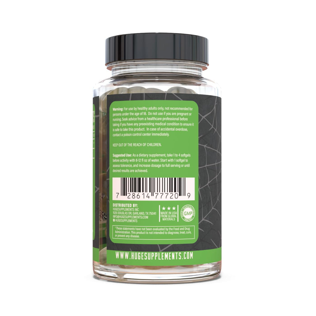 Huge Supplements Arachidone, Arachidonic Acid Supplement, Promotes Lean Mass & Increased Strength, Highest Dosed with 1000mg Per Serving, 120 Softgels