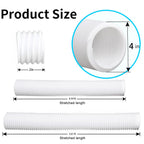 Extra 8.3ft Long Gutter Downspout Extensions Flexible, 4" Diameter Drain Downspout Extender, Down Spout Drain Extender for Rainwater Drainage