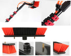 ZH-VBC Water Fed Pole Kit & Outdoor Window Cleaner Window Glass 3.6M/5.4M/6M/7.2M/9M/11M Telescopic Extension Pole Cleaning Kit, for Photovoltaic Panel Cleaning Trucks,18FT/5.4M