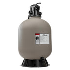 XtremepowerUS 22" Sand Filter Swimming Pool Sand Filter for Inground/Above Ground Filter Media System Top-Mount Up to 37,200 Gallons with Stand