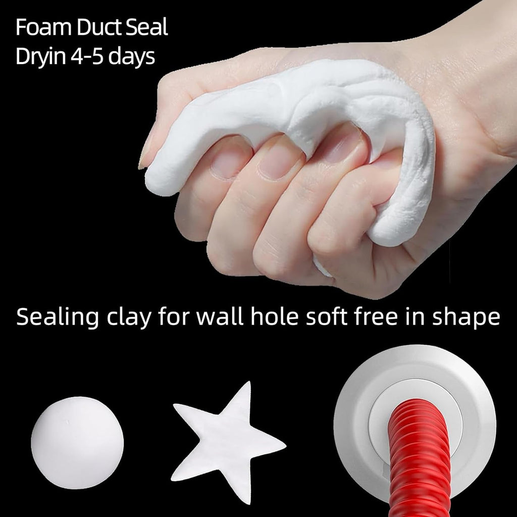 ZFYOUNG 20-Pack Premium Waterproof Wall Repair Sealing Clay Duct Seal Ideal for Wall Hole Repair, Air Conditioning and Drainage Pipes Quick and Easy Solution