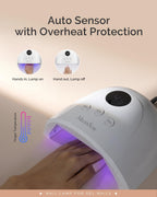 MelodySusie UV Nail Lamp P-Plus30F for Gel Polish-Fits Whole Hand & Feet