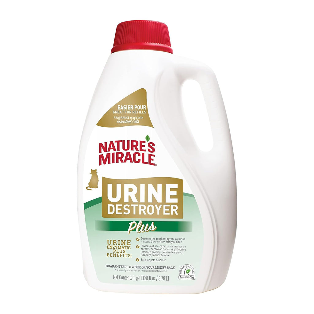 Nature's Miracle Cat Urine Destroyer Plus, Enzymatic Cleaner, 1 gal