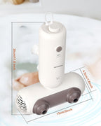 KokoSelene Bath Jets for Tub, Portable Bath Spa for Bathtub with Dual Hydro Jets, Bathtub Spa Machine Creates Soothing Bubbles for Daily Relax at Home Use (Brown)