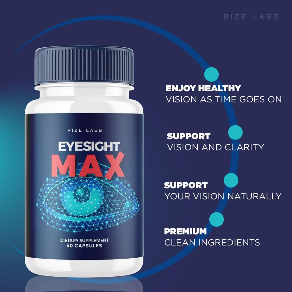 rize labs Eyesight Max Vision Supplement, All-Natural Capsules for The Rapid Improvement of Health and Better Ability to Focus, Support Healthy Eye Functions (60 Capsules)
