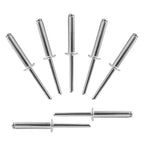 ALLCLEAN 110 Pcs 3/16" x 1" Aluminum Blind Rivets,4.8 x 25mm Pop Rivets,Aluminum Grip and Steel Mandrel