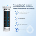 GLACIER FRESH Water Filter Compatible with XWFE (Built-in CHIP), Replacement for GE XWFE, XWF Refrigerator Water Filter NSF/ANSI 42 Certification Pack of 1