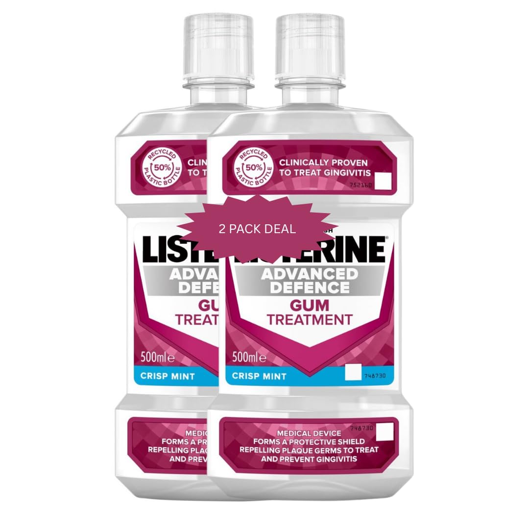 Advanced Defence Gum Treatment Mint Mouthwash 500ml | 16.9 Fl Oz *2 Pack Deal*