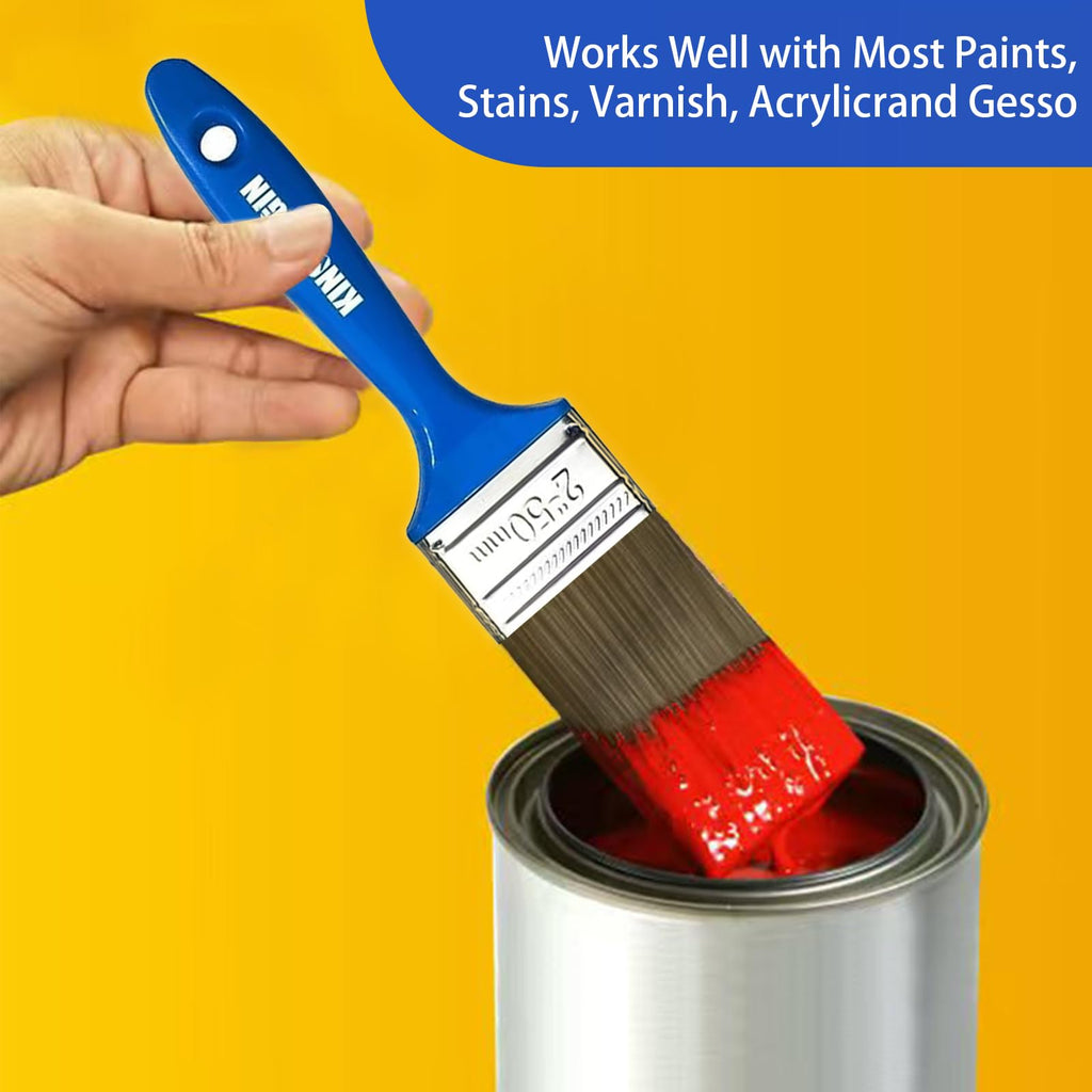 King Origin Versatile Paint Brush Set, 30 Pack, 5 Sizes Paint Brushes (0.5" 1" 1.5" 2" 2.5"), Small Paint Brushes for Walls, Furniture, Crafts - Detailed Painting & Larger Surface Coverage