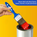 King Origin Versatile Paint Brush Set, 30 Pack, 5 Sizes Paint Brushes (0.5" 1" 1.5" 2" 2.5"), Small Paint Brushes for Walls, Furniture, Crafts - Detailed Painting & Larger Surface Coverage