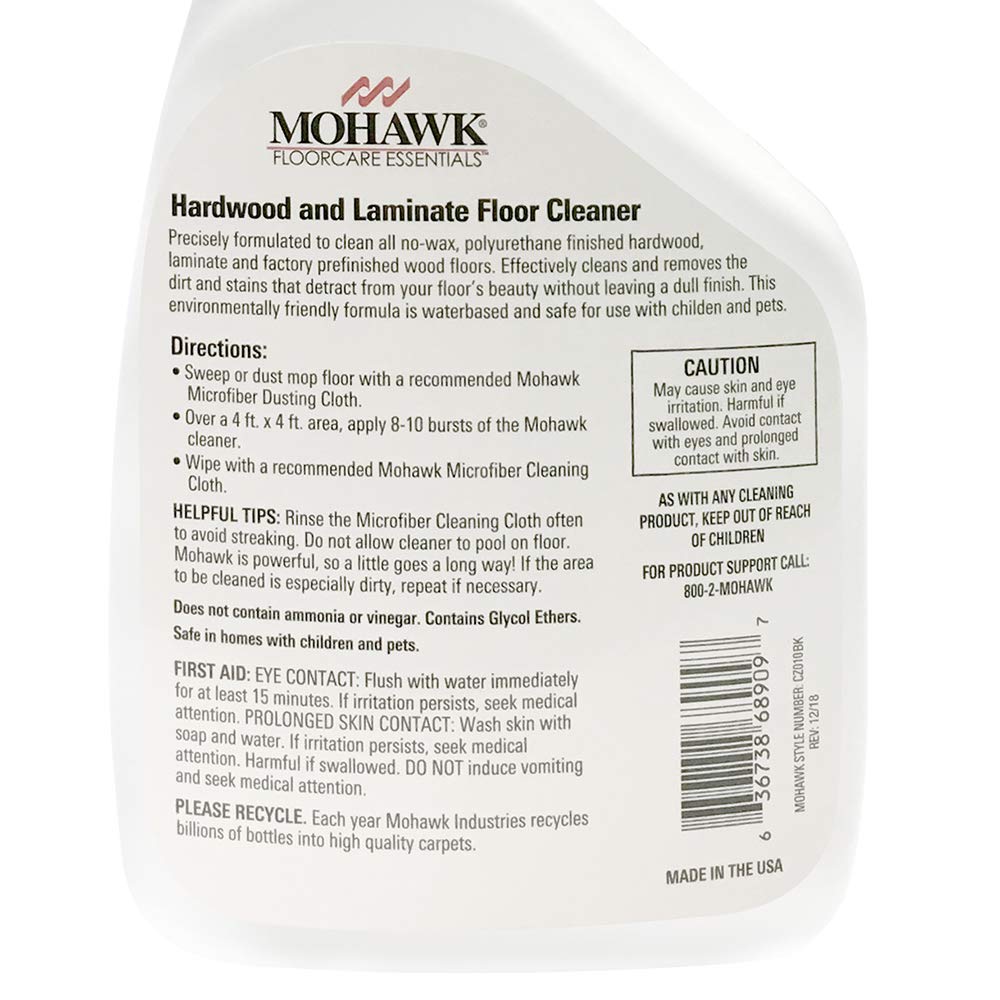 Mohawk FloorCare Essentials Hardwood & Laminate Floor Cleaner - 32 Ounce Spray Bottle