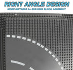 JNZong 9 Pack Road Base Plates for Building, Road Baseplates 100% Compatible with All Major Brands,Platten for City Sets(10"x10")