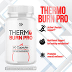 Thermo Burn Pro Capsules, Official Thermoburn Pro Pills with All Natural Ingredients, Maximum Strength ThermoburnPro with Advanced Premium Vitamins Supporting Wellness & Health Naturally (60 Capsules)