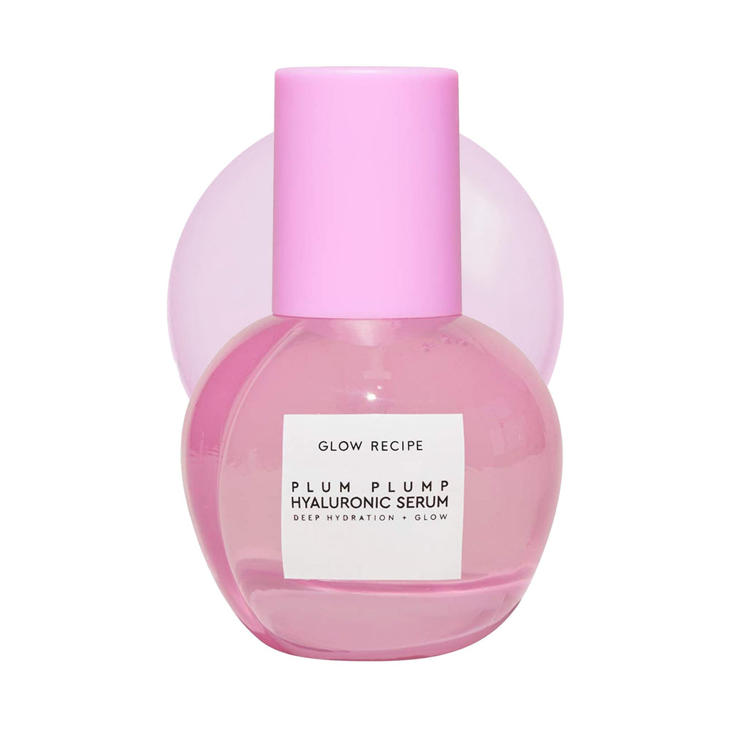 Glow Recipe Plum Plump Hyaluronic Acid Serum, Hydrating + Plumping Face Serum, Korean Serum with Vitamin B5, Barrier Support + Antioxidants, Vegan (30ml)