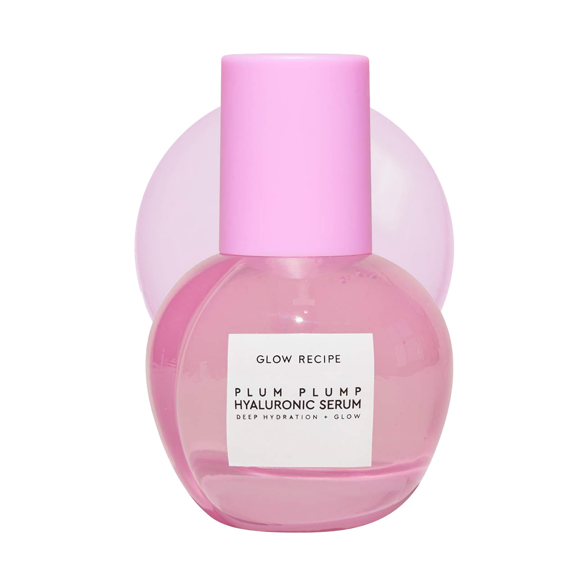 Glow Recipe Plum Plump Hyaluronic Acid Serum, Hydrating + Plumping Face Serum, Korean Serum with Vitamin B5, Barrier Support + Antioxidants, Vegan (30ml)
