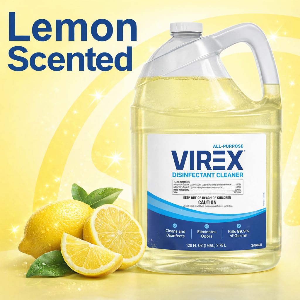 VIREX Diversey All Purpose Disinfectant Cleaner, 1 Gallon, 2 Pack