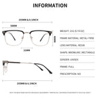 HOKETOP Blue Light Blocking Glasses for Men Anti-Fatigue Computer Monitor Gaming Glasses Prevent Headaches Glasses, Arrow Silver/Black