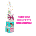 L.O.L. Surprise! Confetti Pop Birthday Sisters- with Collectible Doll, Lil Sister, 10 Surprises, Confetti Surprise unboxing, Accessories, Limited Edition Doll, Present Box Packaging