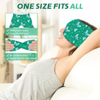 Migraine Relief Cap, Soothing Headache Ice Face Mask Products, Hot and Cold Therapy, Migraine Headache Relief Cap for Migraine, Sinus, Puffy Eyes, Tension, Stress and Hangover (Pink+Green)