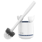 MR.SIGA Toilet Bowl Brush and Holder, Sturdy Long Handle, White, 1 Pack