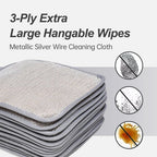 Jiexily 2025 New Multipurpose Wire Dishwashing Rags for Wet and Dry, Metal Scrubbing Pads Sponge Cloths Towels Clean, Non-Scratch Wire Dishcloth for Home Kitchen Dishes, Sinks (10 Pcs)
