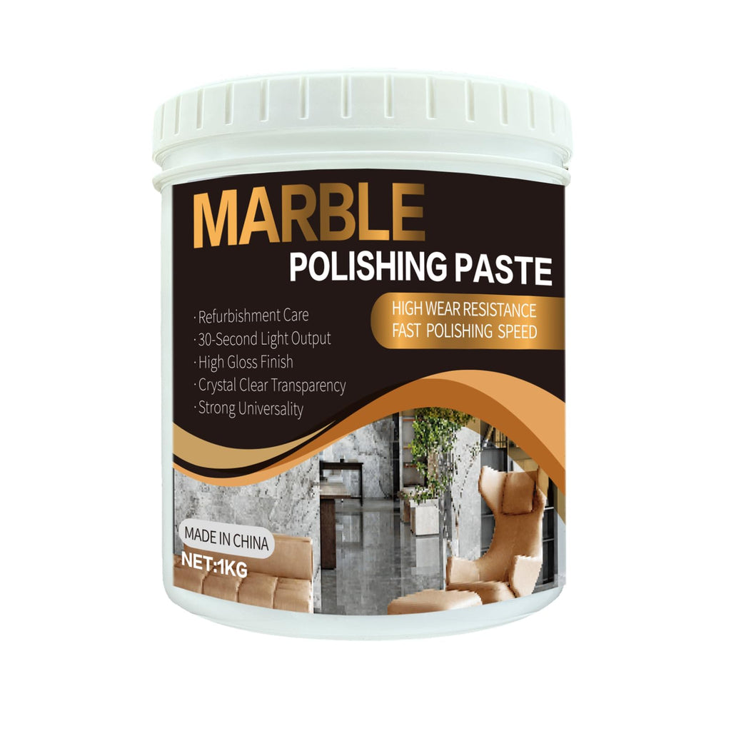 Marble Polishing Paste, Professional Marble Cleaner & Quartz Polish, Stone Sealer & Protector for Countertops, Floors, and Walls – Marble Polishing Compound Kit, 2.2LB (1 Piece)