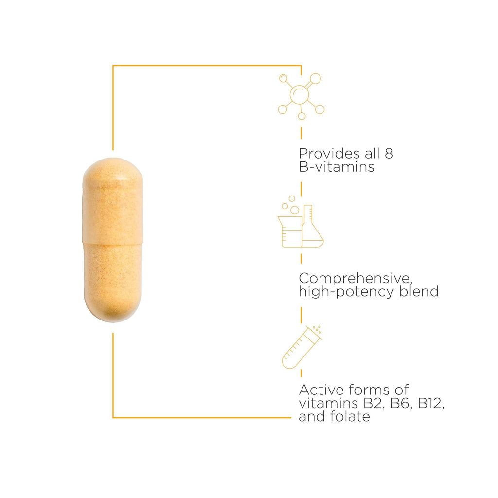 Integrative Therapeutics Active B-Complex - Cellular Energy, Immune Function & Heart Health Support with Vitamins B2, B6 & B12* - Made for Busy Lifestyles - Gluten-Free - 60 Capsules (30 Servings)
