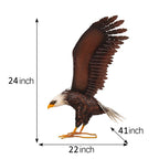 Kircust Bald Eagle Garden Sculpture & Statue, 40.6-Inch Wide