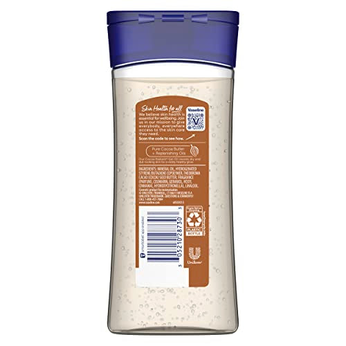 Vaseline Intensive Care Cocoa Radiant Pack of 3 for Glowing Skin Body Gel Oil Made with Pure Cocoa Butter + Replenishing Oils 6.8 oz