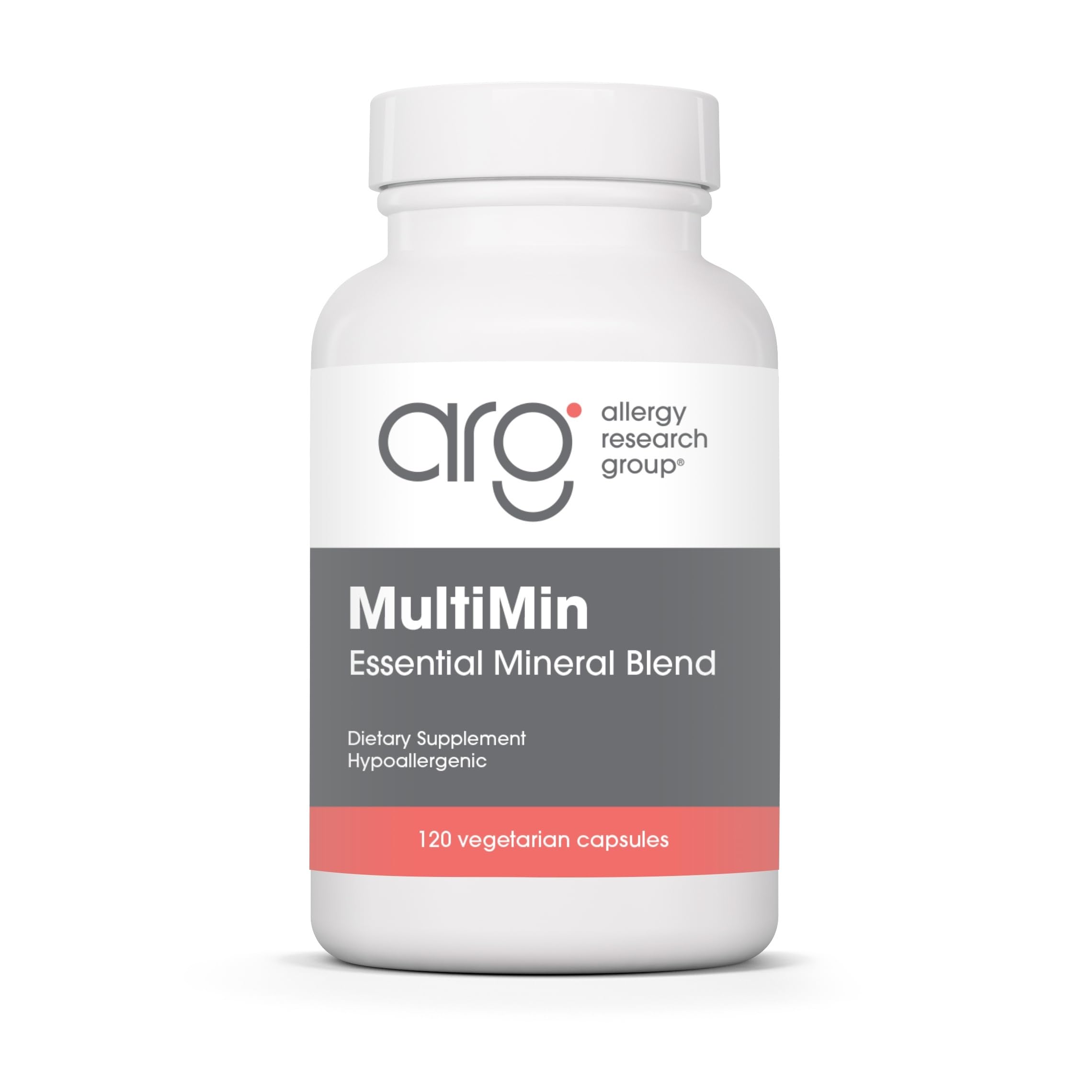 Allergy Research Group ARG MultiMin - Multi Mineral Supplement - Comprehensive Nutrient Blend for Daily Support - Hypoallergenic & Vegetarian - 120 Servings - 120 Capsules
