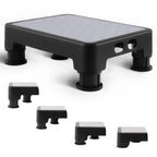 COOL-ANGLE Adjustable Step Stool for High Beds & SUV - Non-Slip Mobility Platform for Seniors, 650lbs Capacity, 3 Heights (3.4"-5"), Wide Safety Base for Car & Bath, 16.5"x12.6", Gray