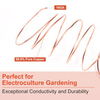 Electroculture Gardening Antenna, 65 Feet Pure Copper Wire Electroculture Garden Stake Copper Rod Coil Bare 16 Gauge 99.9% Soft for Growing Plants and Vegetables