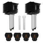 2 Pack 0.4mm A1 Mini/A1/A2L Hotend Kit Hardened Steel Nozzle for Bambu Lab