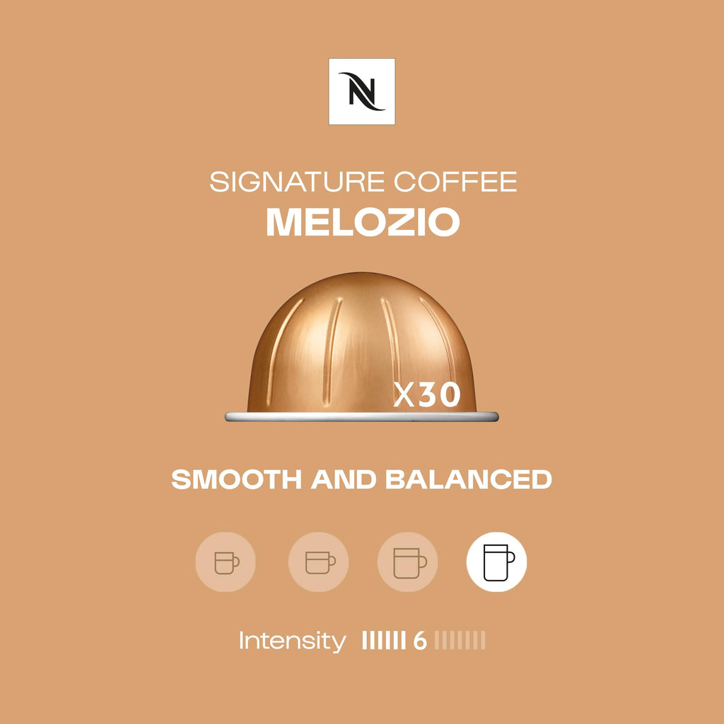 Nespresso Vertuo, Melozio, Medium Roast, 30-Count Coffee Pods