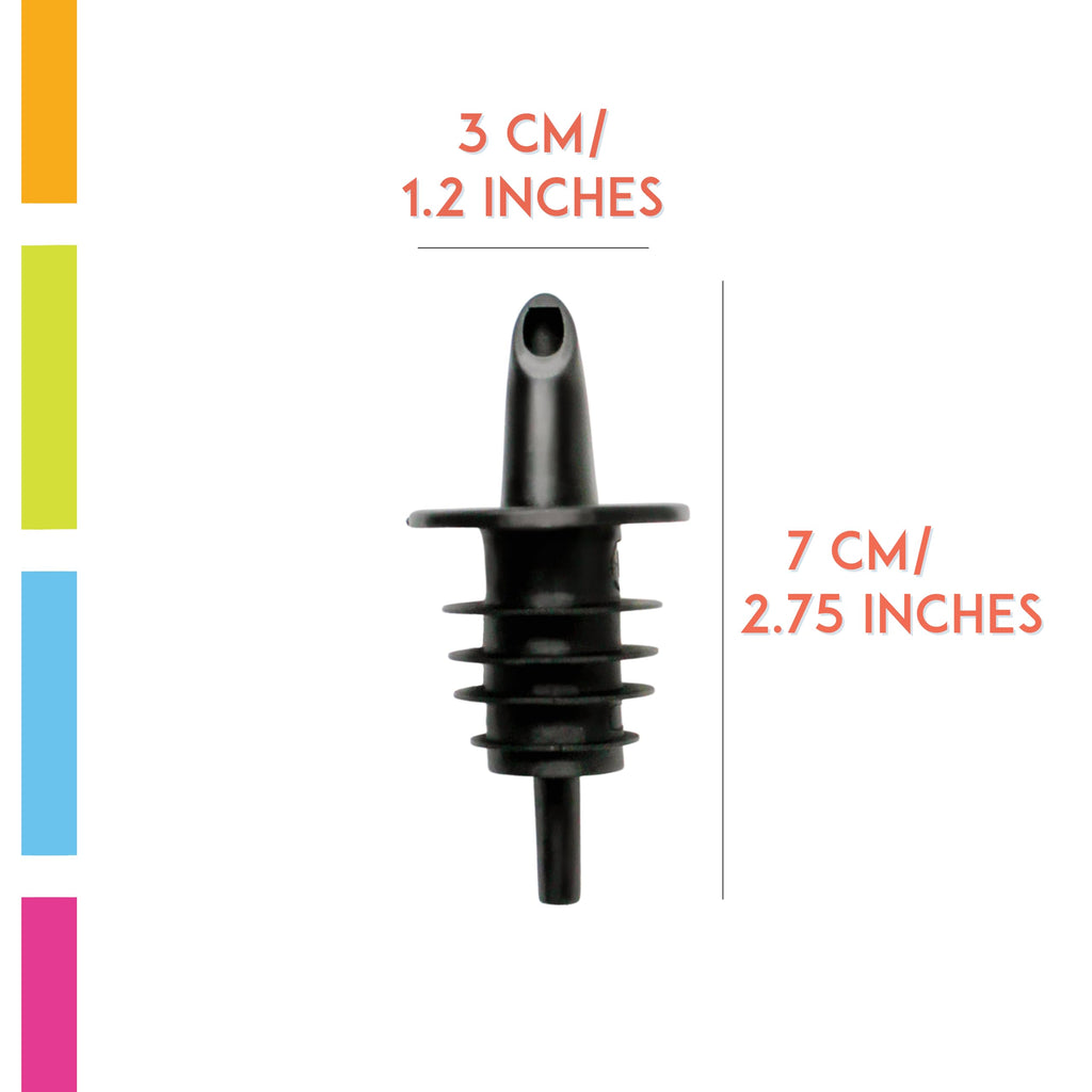 Hawaiian Shaved Ice Syrup Precise Control Bottle Pourers, Professional Pour Spouts for Snow Cone & Drink Flavors (3-Pack)