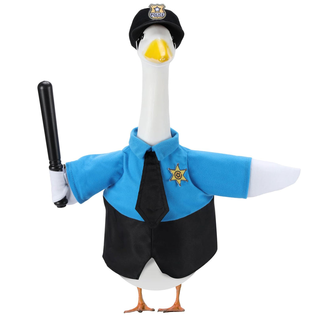 EKOREST Police Porch Goose Outfits for 23 Inch Statue