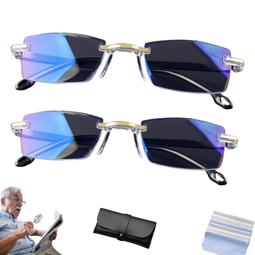 ONWSS Auto Focus Glasses Self Adjusting,Intelligent Auto Focus Glasses,Self Adjusting Eyeglasses For Women Men (2PCS)