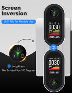 4IN1 Gas & Carbon Monoxide Detector Combination Plug in, CO Gas Monitor with Real-Time Temperature & Humidity Display, Alarm for Natural Gas, Propane-2Pack