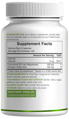 DEAL SUPPLEMENT CoQ10 100mg with Omega 3 100mg, 240 Capsules | Bioavailable Coenzyme Q10 Formula | Non-GMO